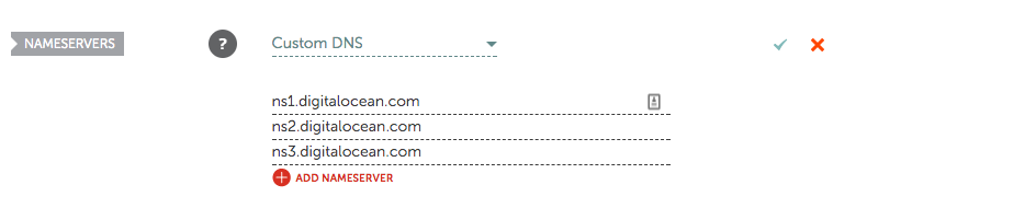 Namecheap Domain Custom DNS Nameserver Configuration